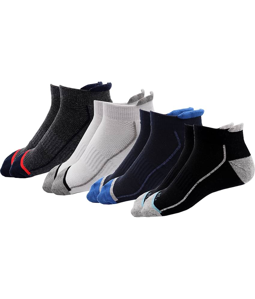 RC. ROYAL CLASS - Cotton Men's Colorblock Multicolor Mid Length Socks ( Pack of 4 )