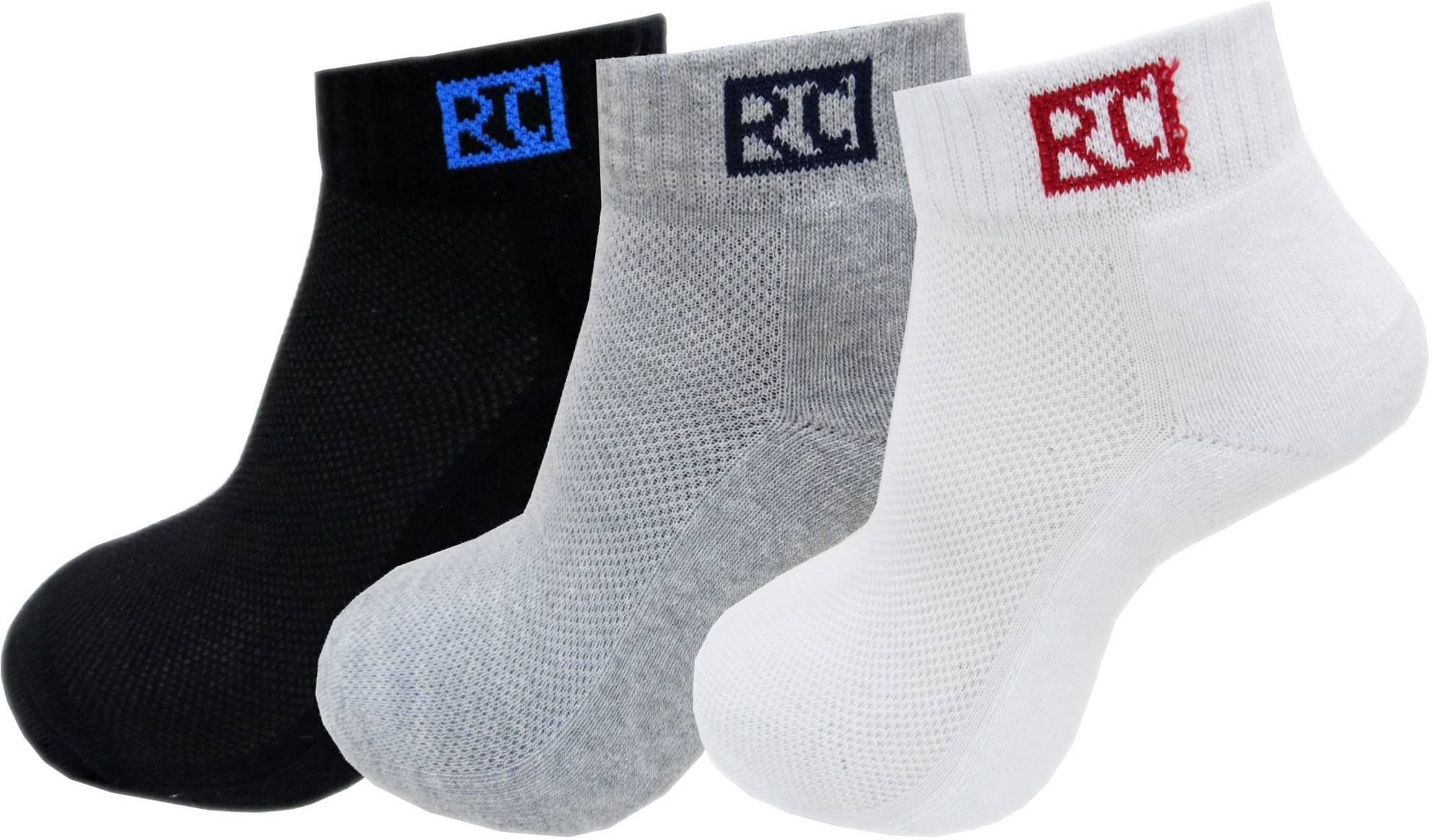     			RC. ROYAL CLASS - Cotton Men's Self Design Multicolor Ankle Length Socks ( Pack of 3 )