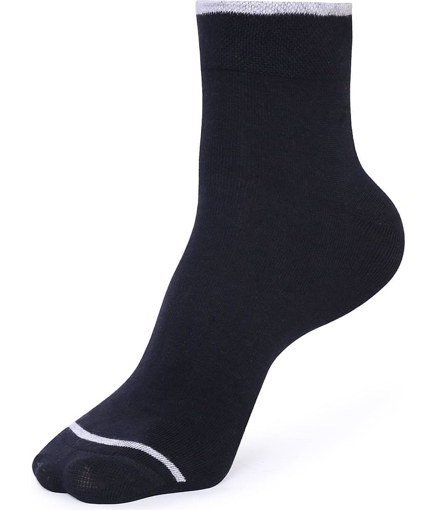 RC. ROYAL CLASS - Cotton Men's Striped Black Ankle Length Socks ( Pack of 5 )