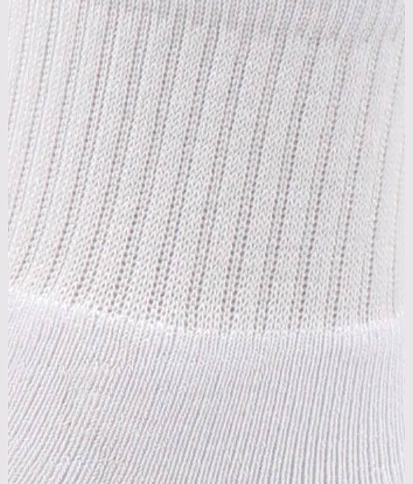RC. ROYAL CLASS - Cotton Men's Solid White Ankle Length Socks ( Pack of 3 )