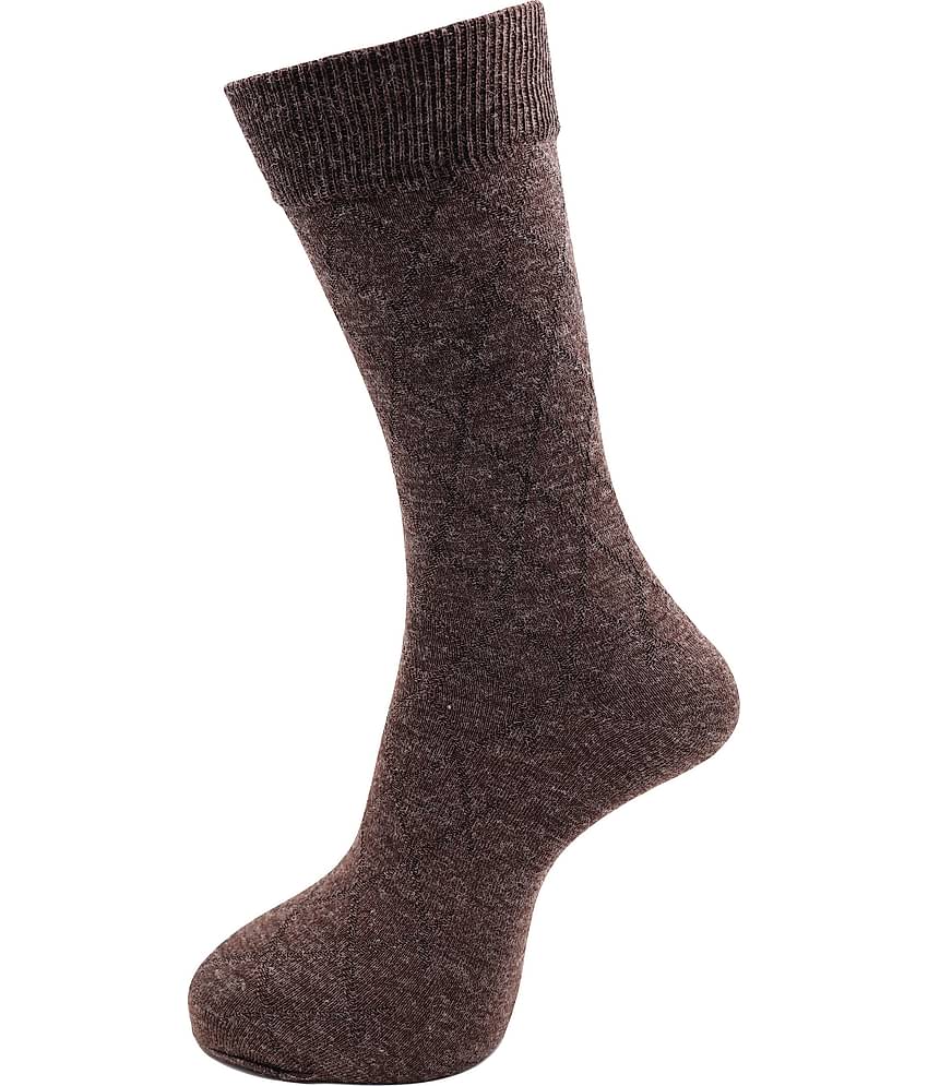 RC. ROYAL CLASS - Woollen Men's Self Design Multicolor Mid Length Socks ( Pack of 3 )