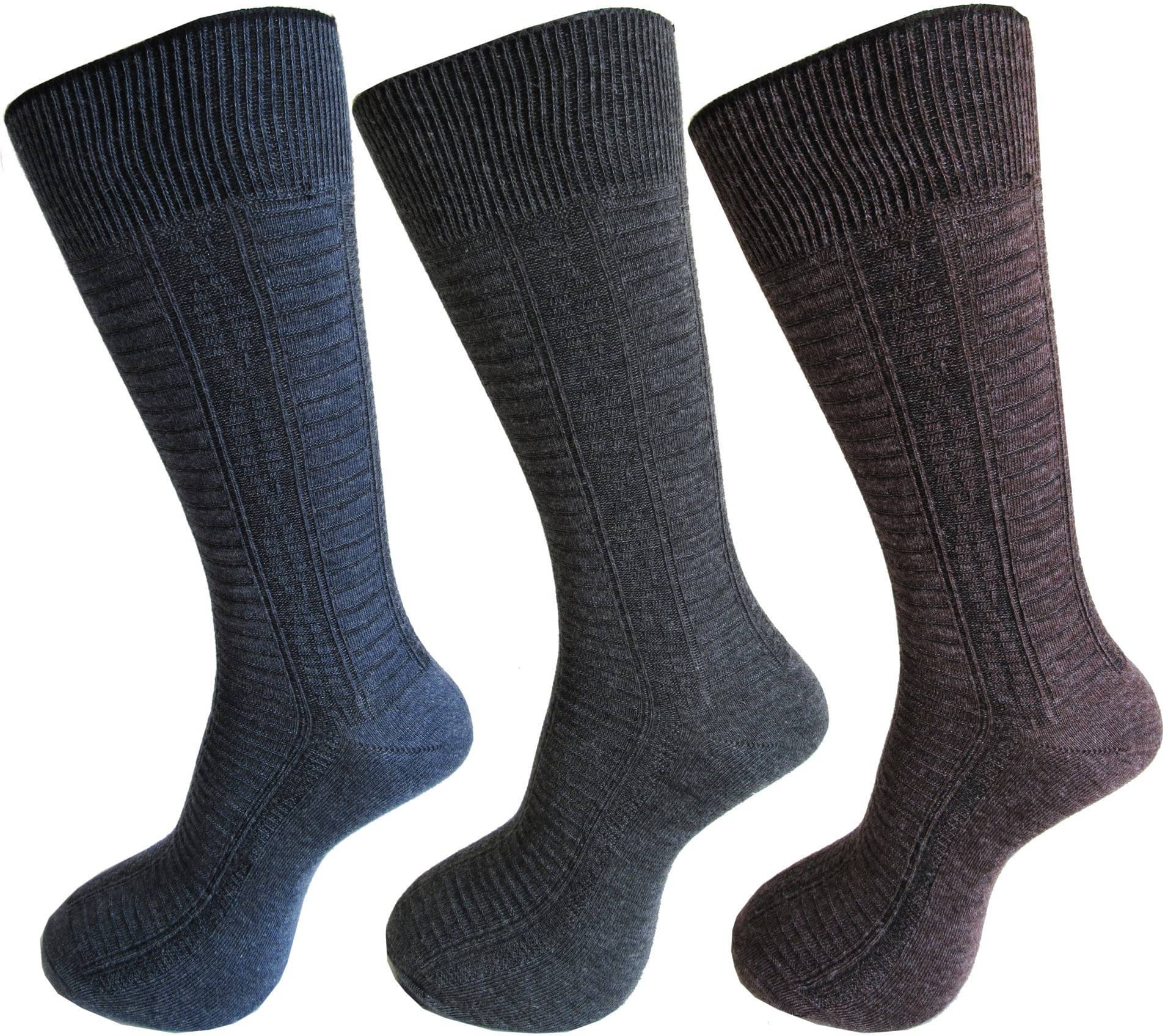 RC. ROYAL CLASS - Woollen Men's Self Design Multicolor Mid Length Socks ( Pack of 3 ) RC. ROYAL CLASS - Woollen Men's Self Design Multicolor Mid Length Socks ( Pack of 3 )