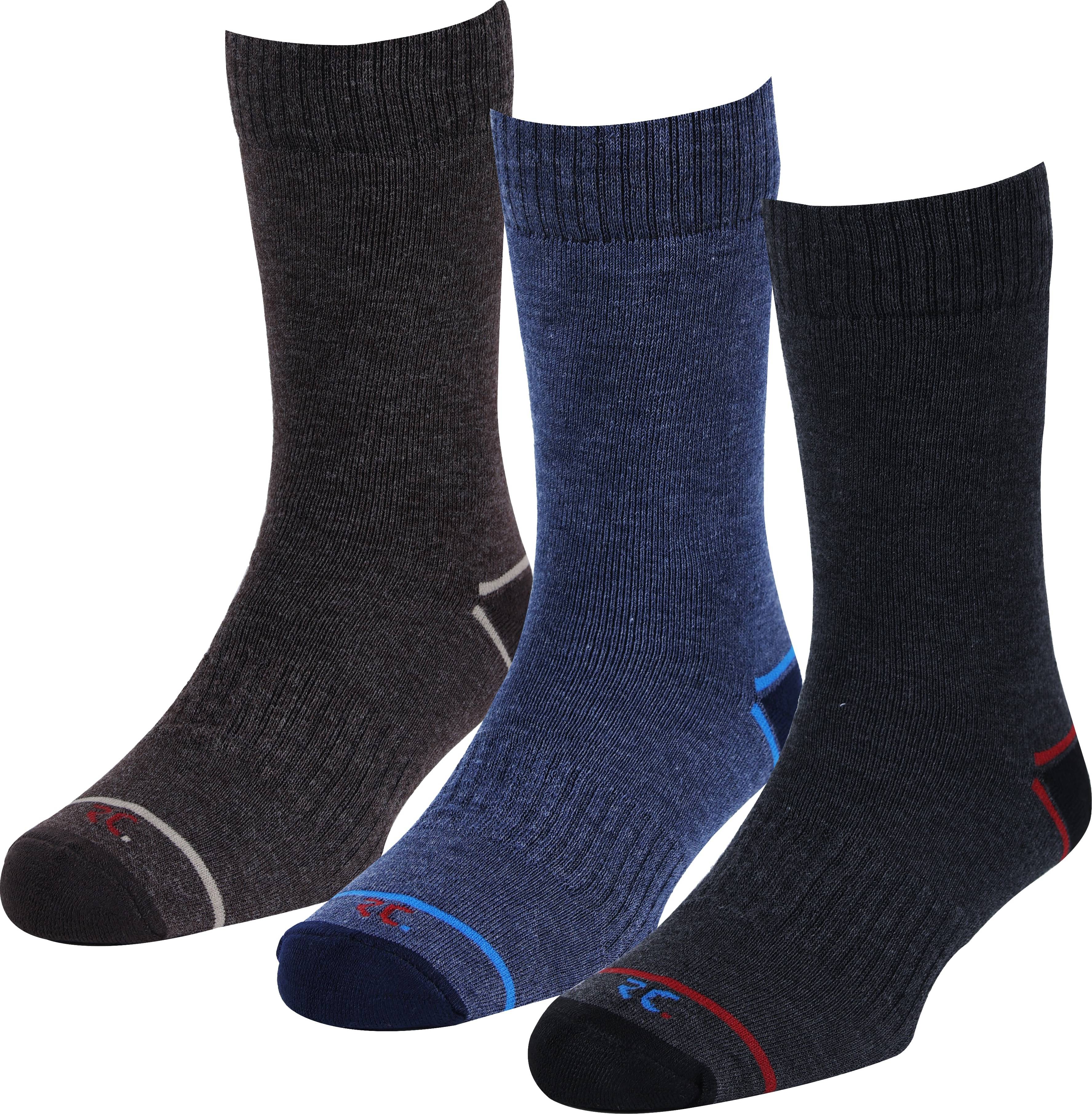     			RC. ROYAL CLASS - Woollen Men's Striped Multicolor Mid Length Socks ( Pack of 3 )