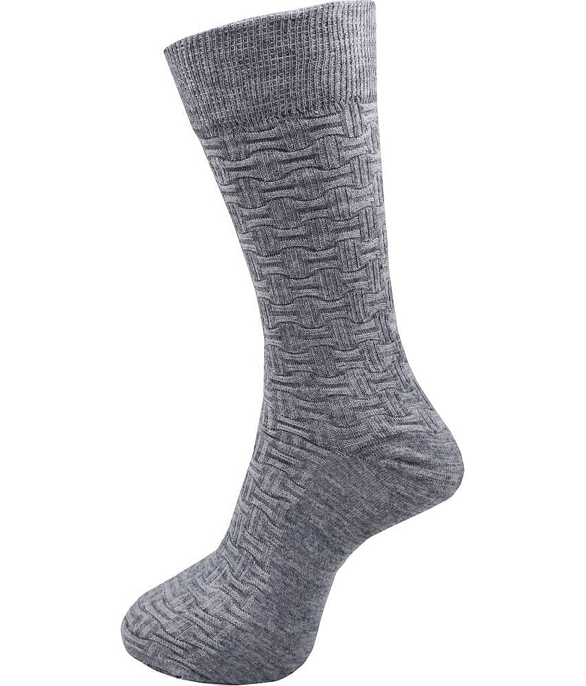 RC. ROYAL CLASS - Woollen Men's Self Design Multicolor Mid Length Socks ( Pack of 5 )