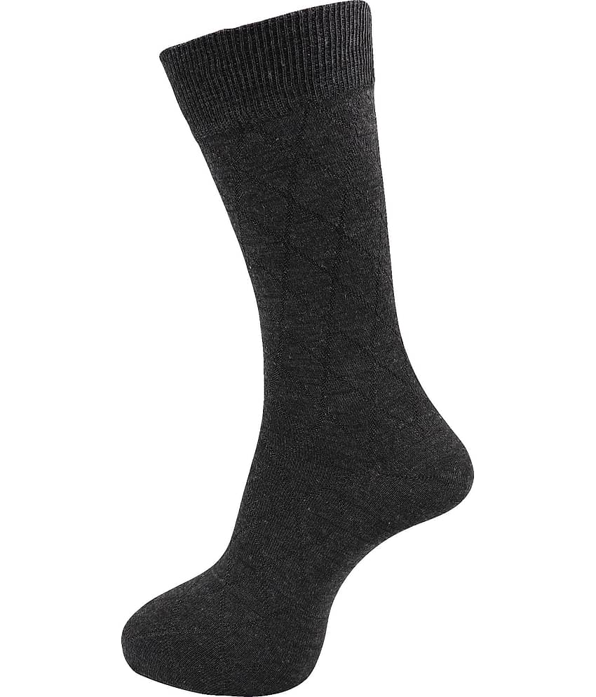 RC. ROYAL CLASS - Woollen Men's Self Design Multicolor Mid Length Socks ( Pack of 5 )