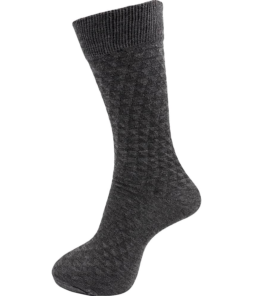 RC. ROYAL CLASS - Woollen Men's Self Design Multicolor Mid Length Socks ( Pack of 5 )