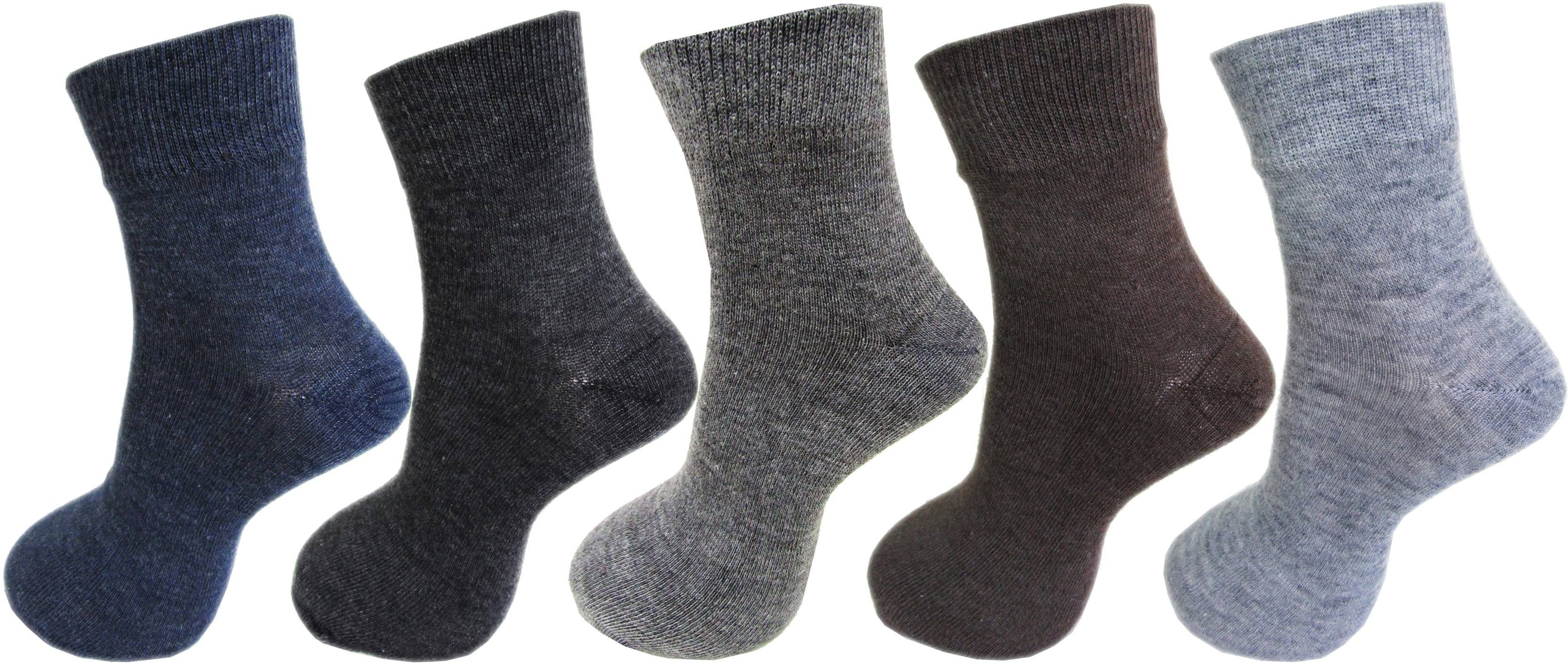     			RC. ROYAL CLASS - Woollen Men's Solid Multicolor Ankle Length Socks ( Pack of 5 )