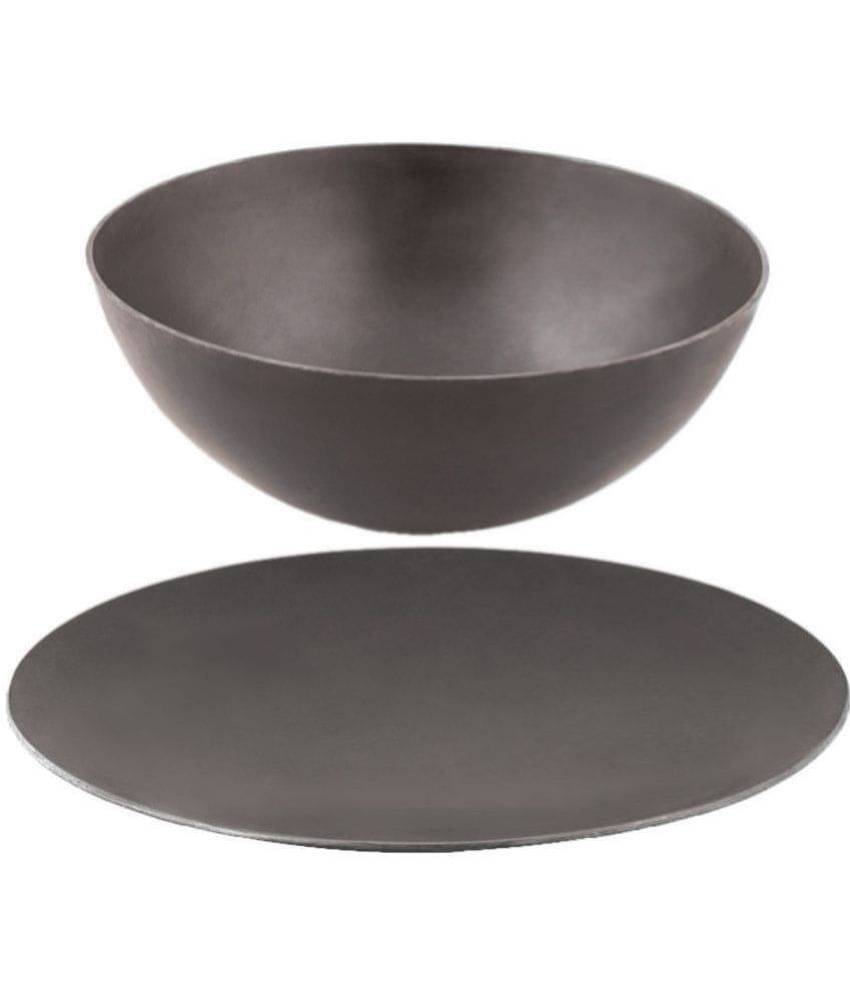 Veer - Iron Non coated Shallow Kadhai 2 mm ( 1250 ml ) Veer - Iron Non coated Shallow Kadhai 2 mm ( 1250 ml )
