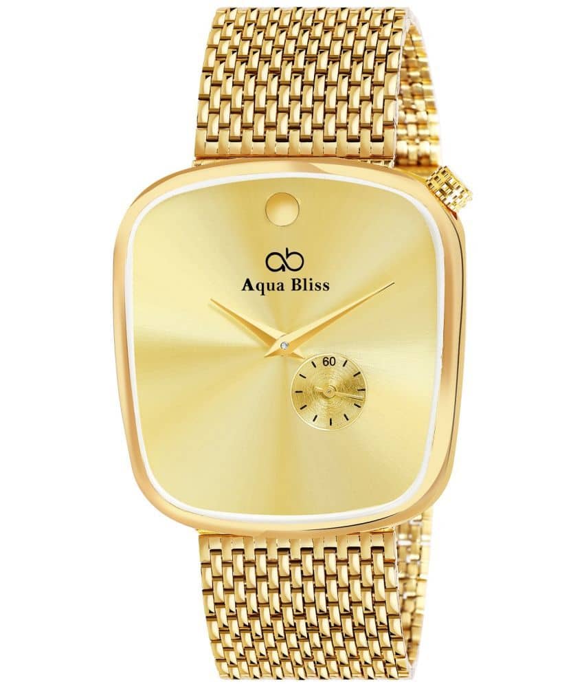 AQUA BLISS - Gold Stainless Steel Chronograph Men's Watch