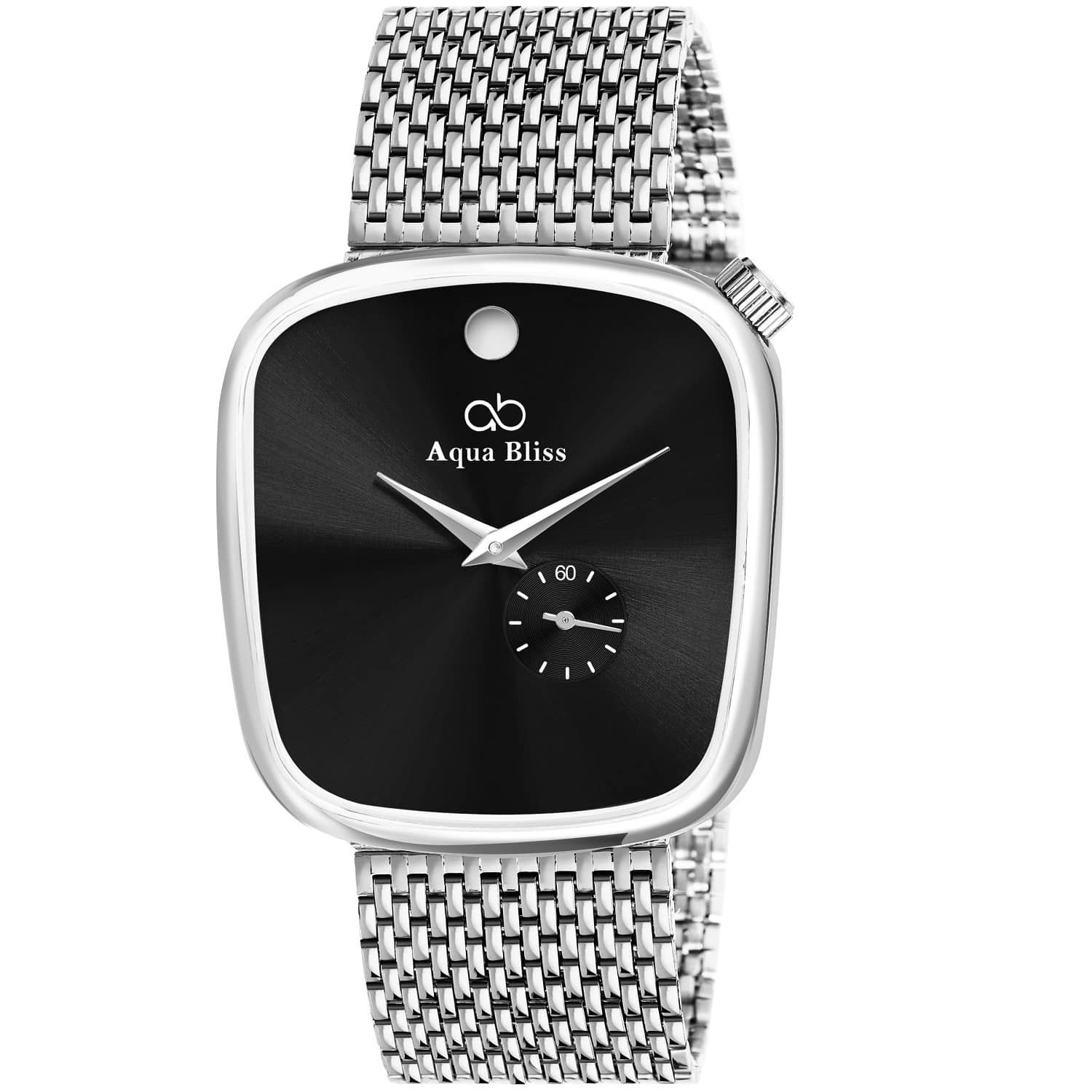 AQUA BLISS - Silver Stainless Steel Chronograph Men's Watch