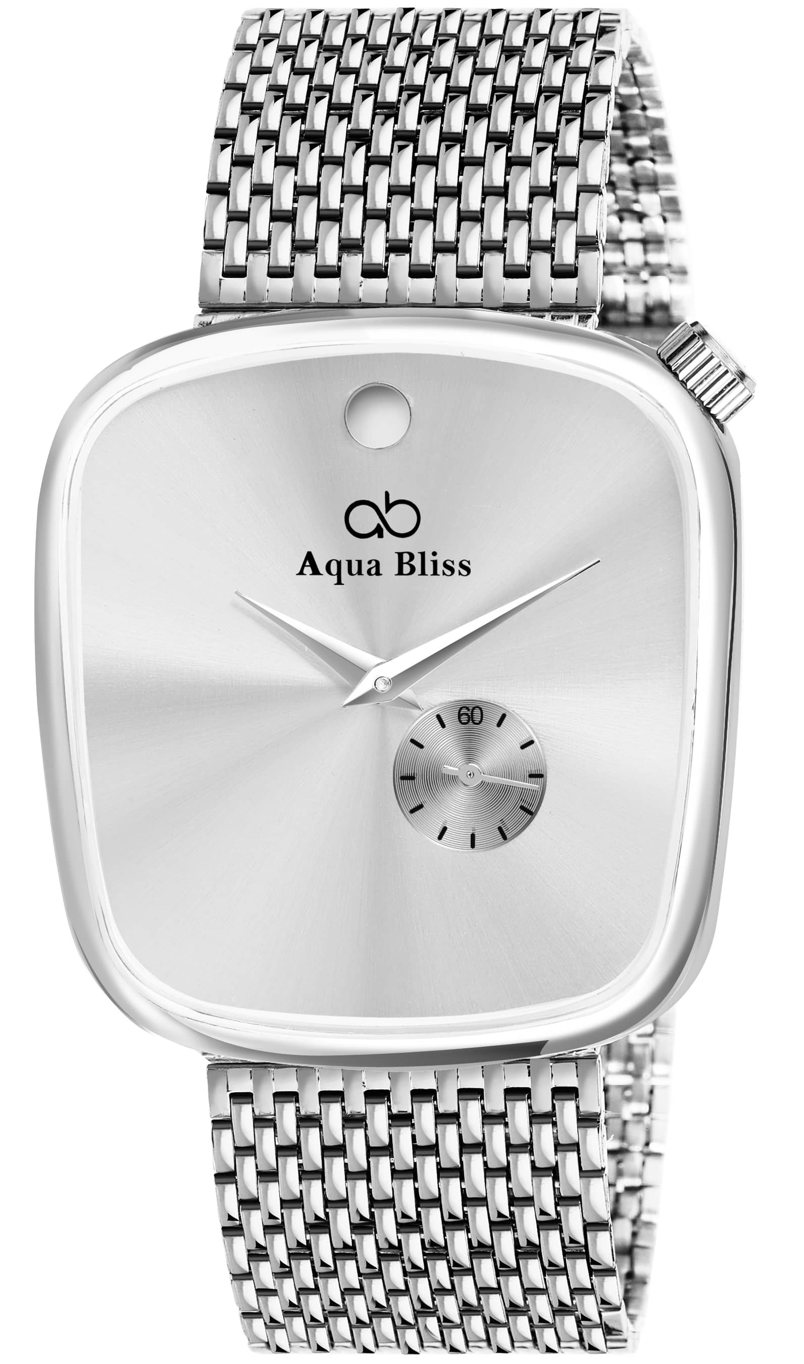 AQUA BLISS - Silver Stainless Steel Chronograph Men's Watch