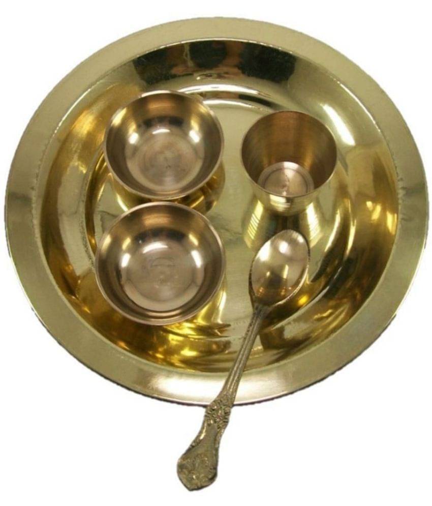     			Amriteous - Copper Pooja Thali 0 cm ( Pack of 1 )