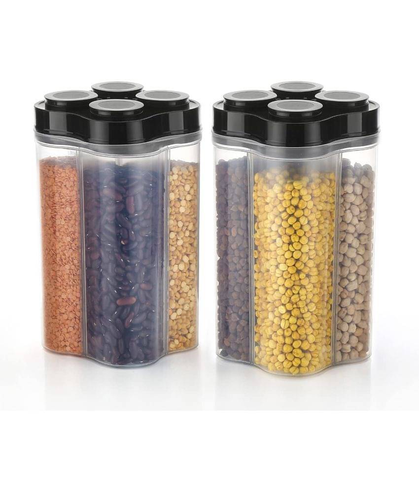 Analog kitchenware - Polyproplene Black Food Container ( Set of 2 - 2500 ) Analog kitchenware - Polyproplene Black Food Container ( Set of 2 - 2500 )