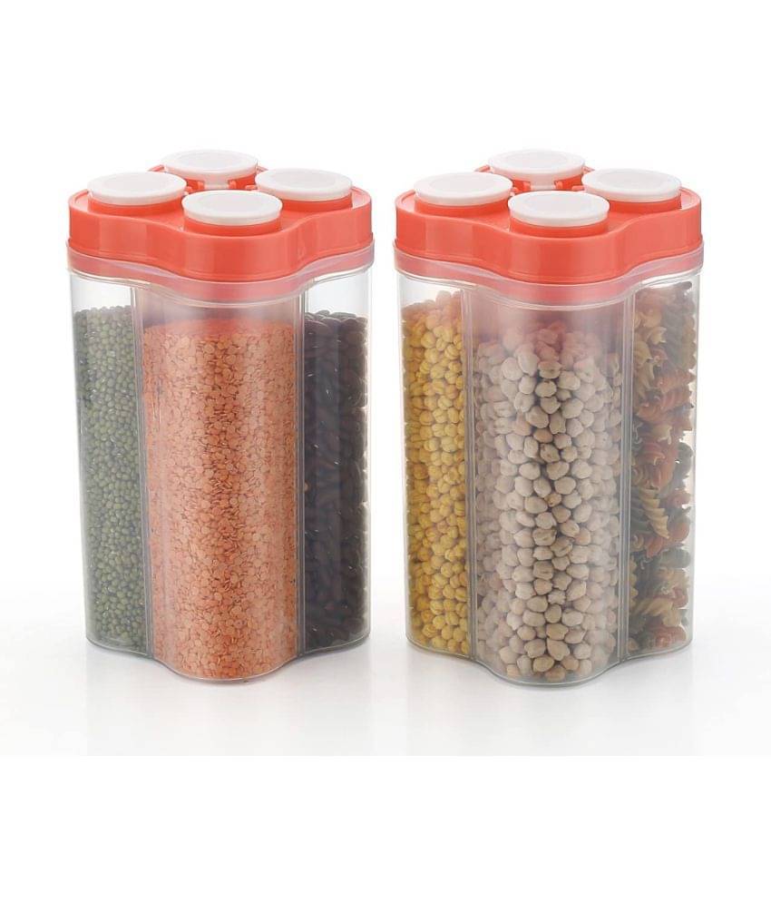 Analog kitchenware - Polyproplene Pink Food Container ( Set of 2 - 2500 ) Analog kitchenware - Polyproplene Pink Food Container ( Set of 2 - 2500 )