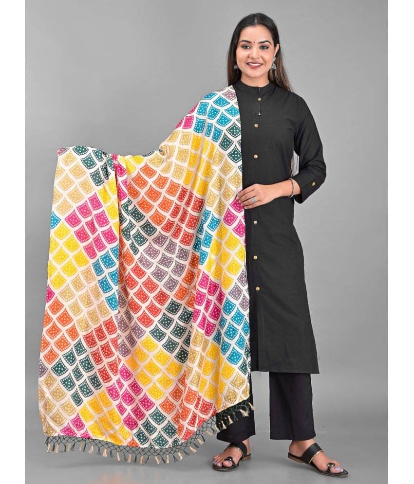     			Anjaneya Creations - Multicoloured Silk Women's Dupatta - ( Pack of 1 )