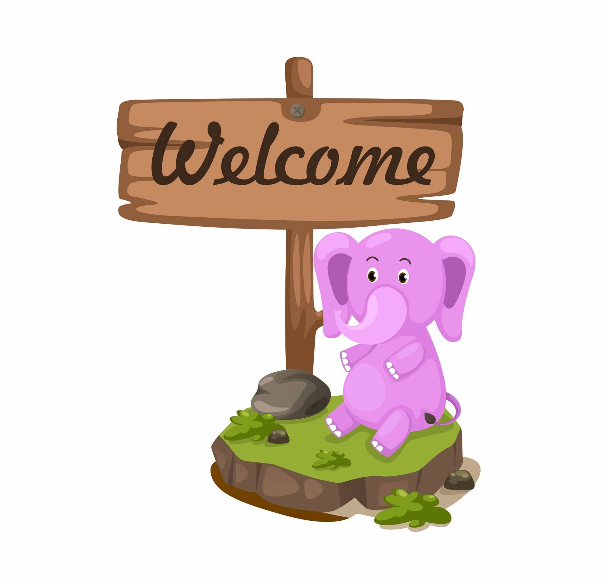 Asmi Collection Welcome Home Cute Baby Elephant Wall Sticker ( 40 x 30 cms ) Asmi Collection Welcome Home Cute Baby Elephant Wall Sticker ( 40 x 30 cms )