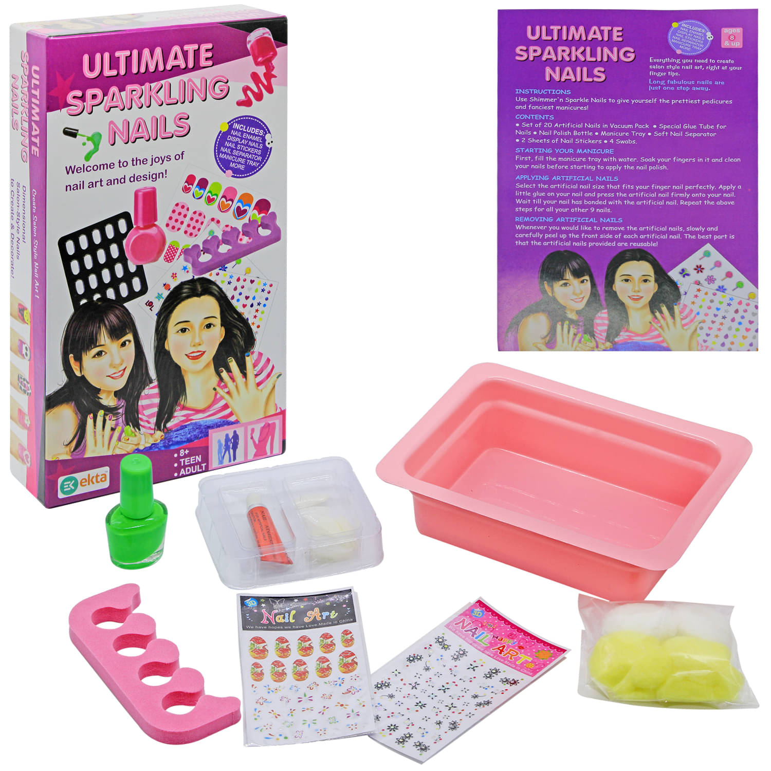     			Ekta Ultimate Sparkling Nails Kit For Girls