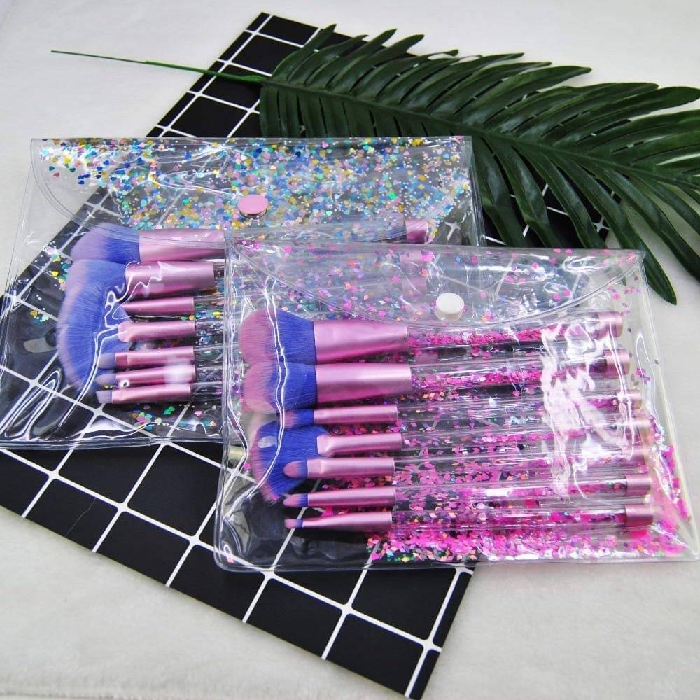 Lenon Glitter Handle Synthetic Foundation Brush,Concealer Brush 14 Pcs 50 g Lenon Glitter Handle Synthetic Foundation Brush,Concealer Brush 14 Pcs 50 g