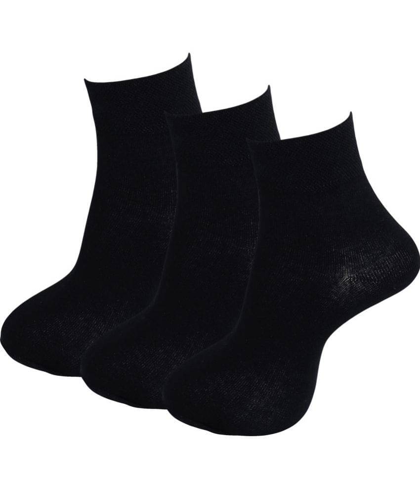 RC. ROYAL CLASS - Cotton Men's Solid Black Ankle Length Socks ( Pack of 3 ) RC. ROYAL CLASS - Cotton Men's Solid Black Ankle Length Socks ( Pack of 3 )