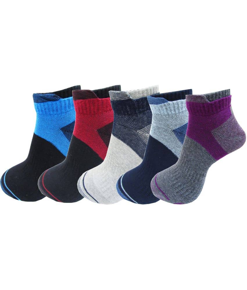 RC. ROYAL CLASS - Cotton Men's Colorblock Multicolor Ankle Length Socks ( Pack of 5 ) - Socks | Buy online on ZillyBuy