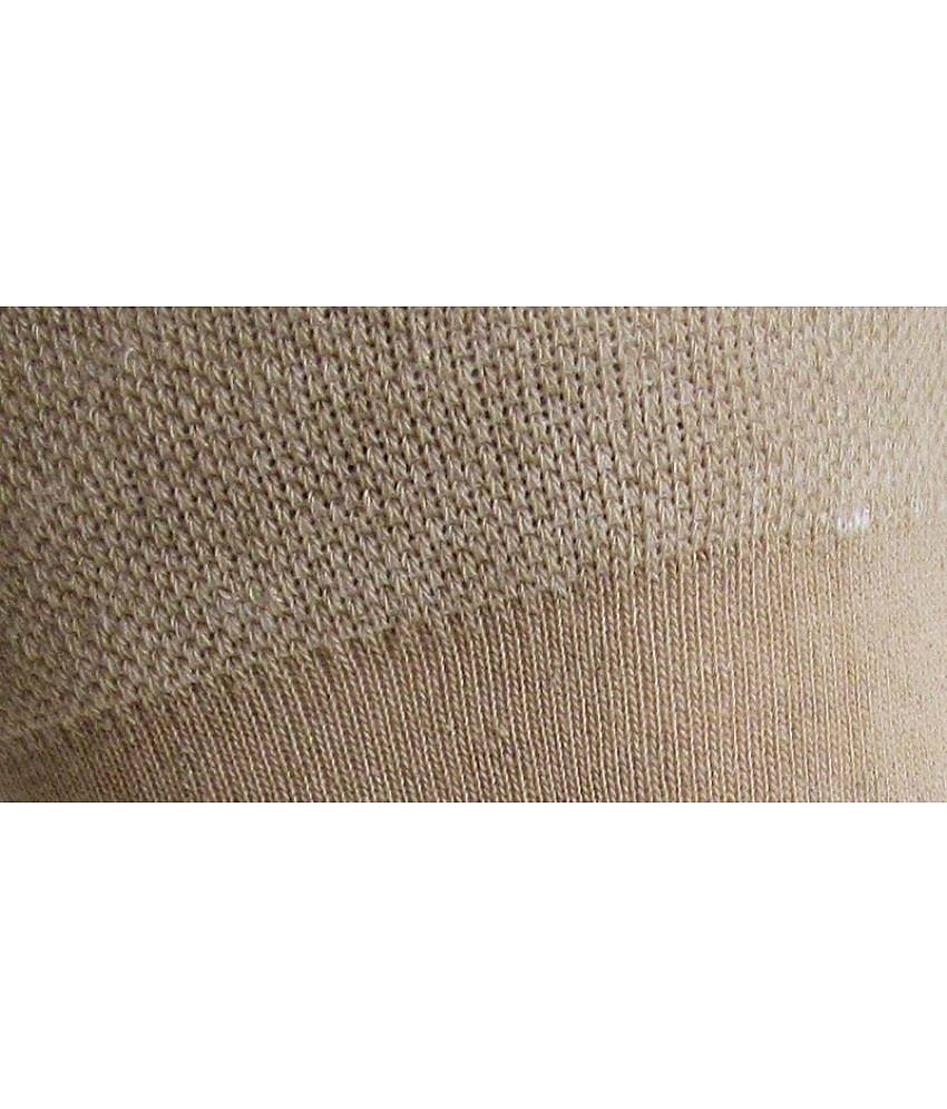 RC. ROYAL CLASS - Cotton Men's Solid Beige Mid Length Socks ( Pack of 5 )