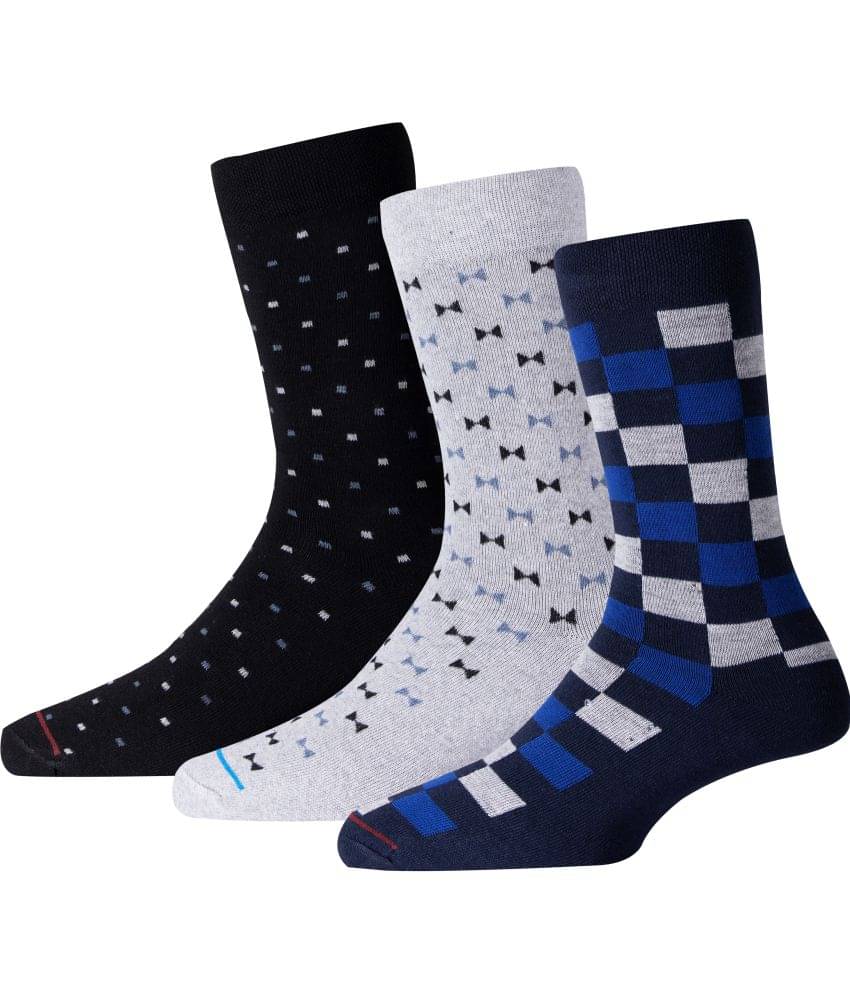 RC. ROYAL CLASS - Cotton Men's Printed Multicolor Mid Length Socks ( Pack of 3 )     			RC. ROYAL CLASS - Cotton Men's Printed Multicolor Mid Length Socks ( Pack of 3 )