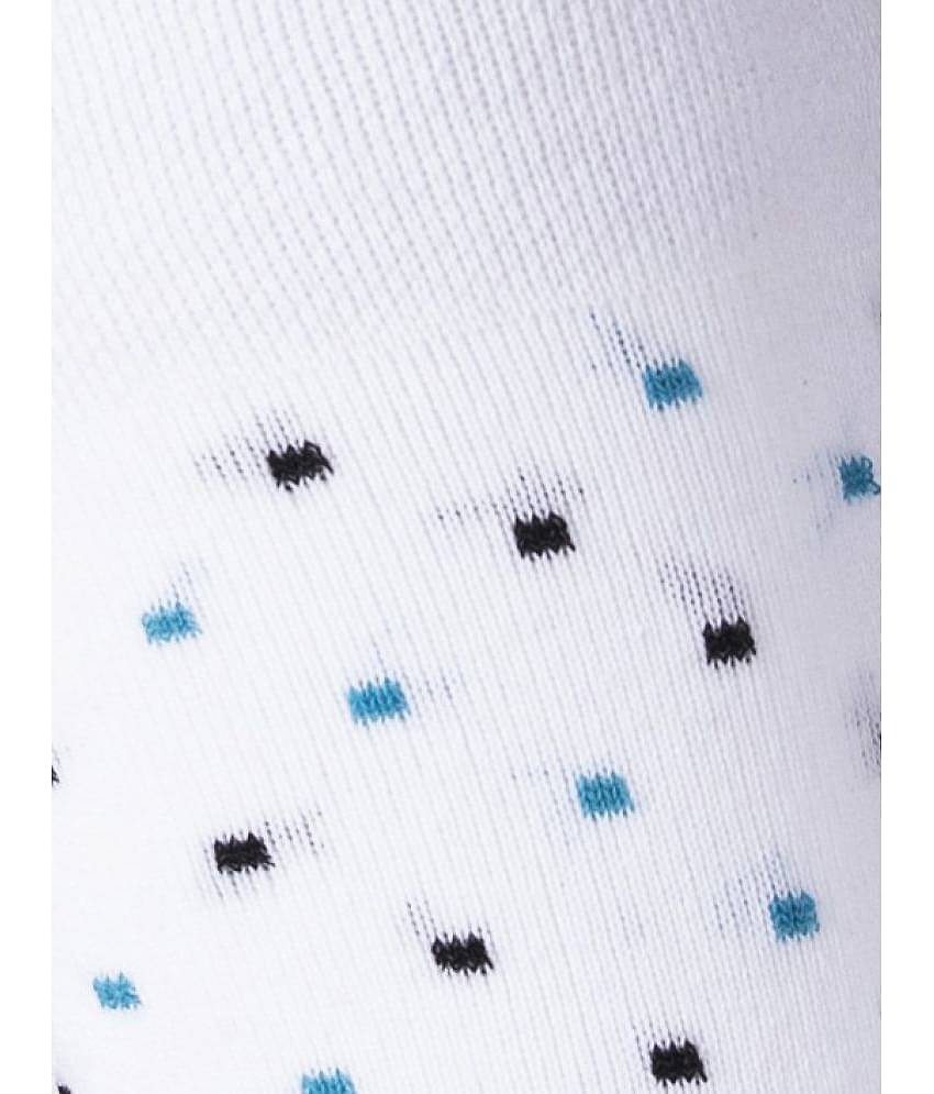 RC. ROYAL CLASS - Cotton Men's Printed White Mid Length Socks ( Pack of 3 )