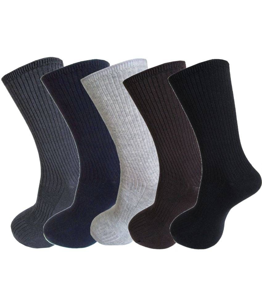 RC. ROYAL CLASS - Woollen Men's Striped Multicolor Mid Length Socks ( Pack of 5 ) RC. ROYAL CLASS - Woollen Men's Striped Multicolor Mid Length Socks ( Pack of 5 )