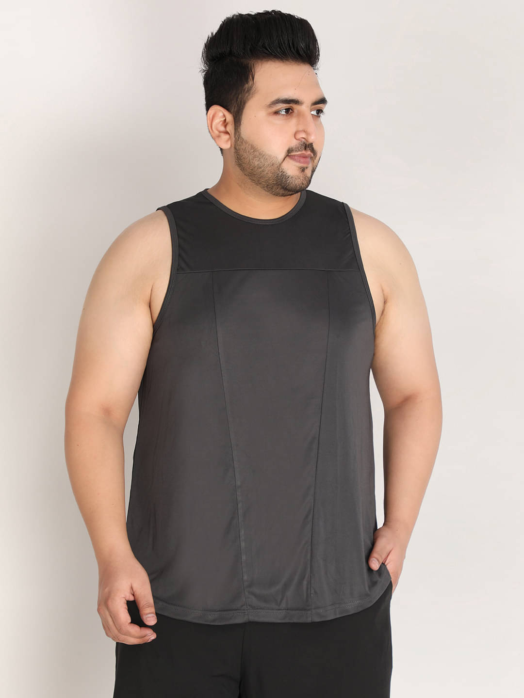 Chkokko Pack of 1 Polyester Regular Fit Men's T-Shirt ( Dark Grey ) Chkokko Pack of 1 Polyester Regular Fit Men's T-Shirt ( Dark Grey )