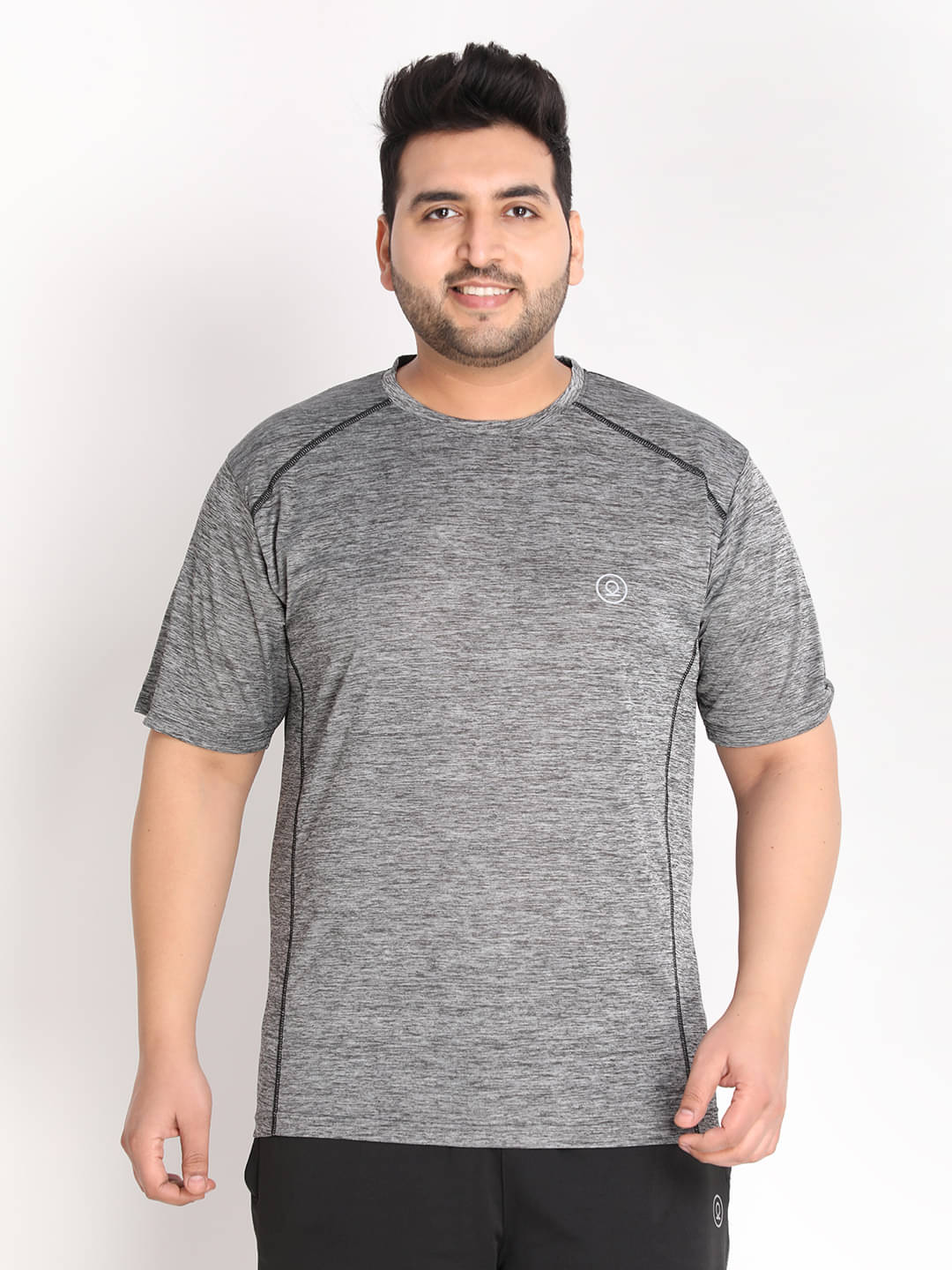 Chkokko - Grey Polyester Regular Fit Men's Sports T-Shirt ( Pack of 1 ) Chkokko - Grey Polyester Regular Fit Men's Sports T-Shirt ( Pack of 1 )