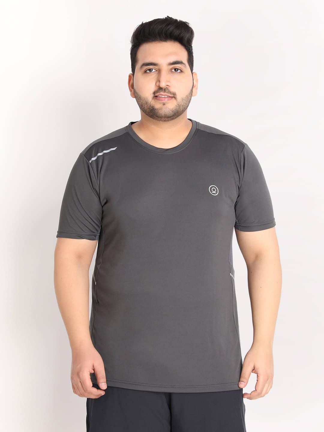 Chkokko - Grey Polyester Regular Fit Men's Sports T-Shirt ( Pack of 1 )     			Chkokko - Grey Polyester Regular Fit Men's Sports T-Shirt ( Pack of 1 )