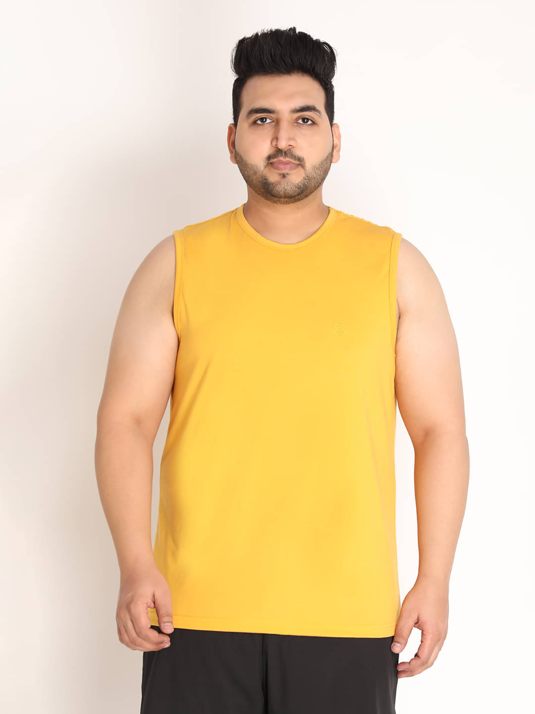 Chkokko Pack of 1 Cotton Blend Regular Fit Men's T-Shirt ( Mustard ) Chkokko Pack of 1 Cotton Blend Regular Fit Men's T-Shirt ( Mustard )