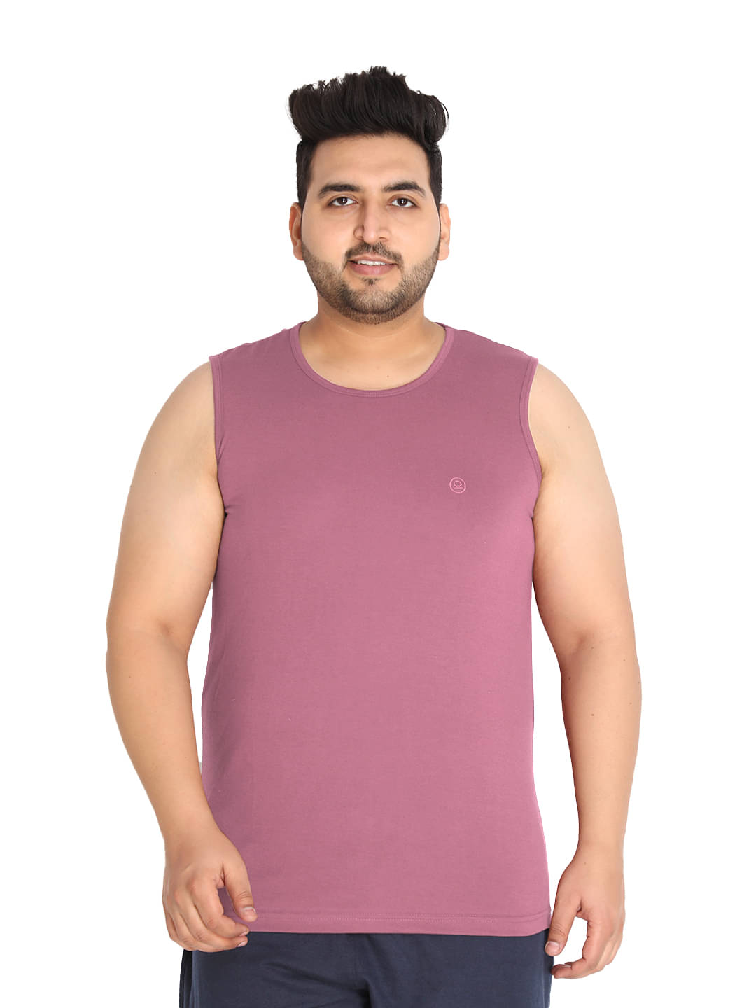    			Chkokko - Navy Cotton Blend Regular Fit Men's T-Shirt ( Pack of 1 )