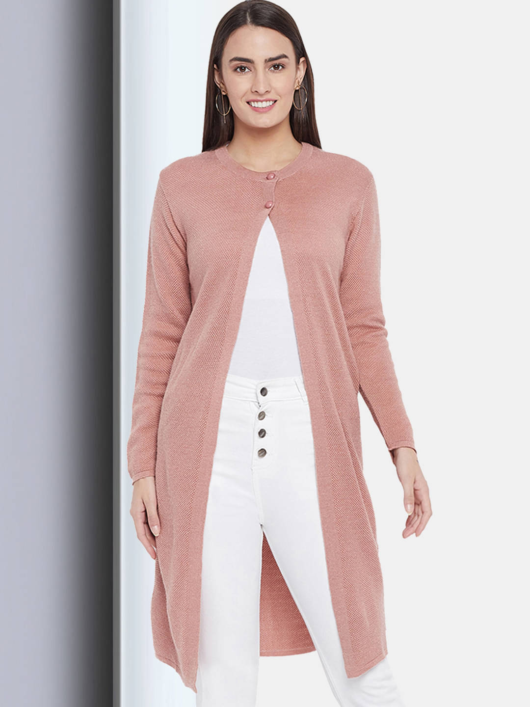 Clapton Acro Wool Orange Buttoned Cardigans - Clapton Acro Wool Orange Buttoned Cardigans -