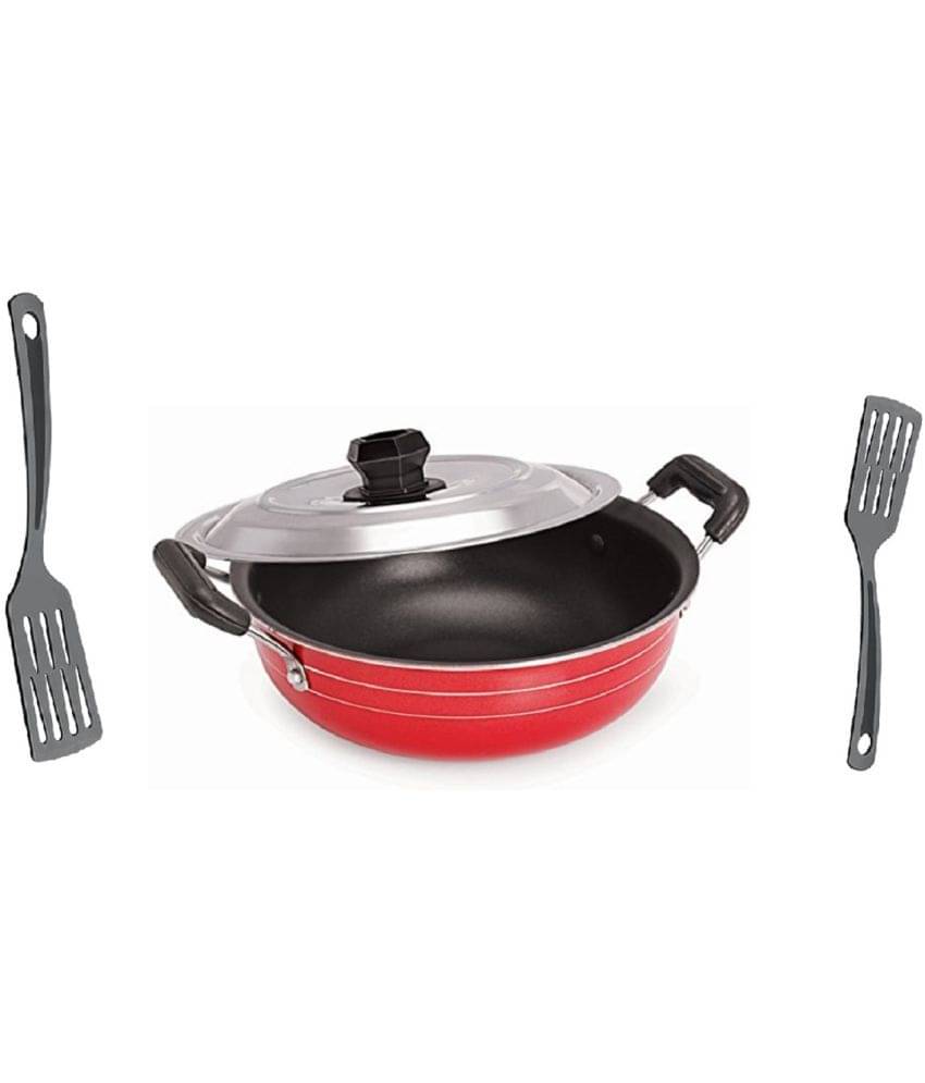 Dynore - Aluminium Non-Stick Deep Kadhai 2 mm ( 2 ) Dynore - Aluminium Non-Stick Deep Kadhai 2 mm ( 2 )