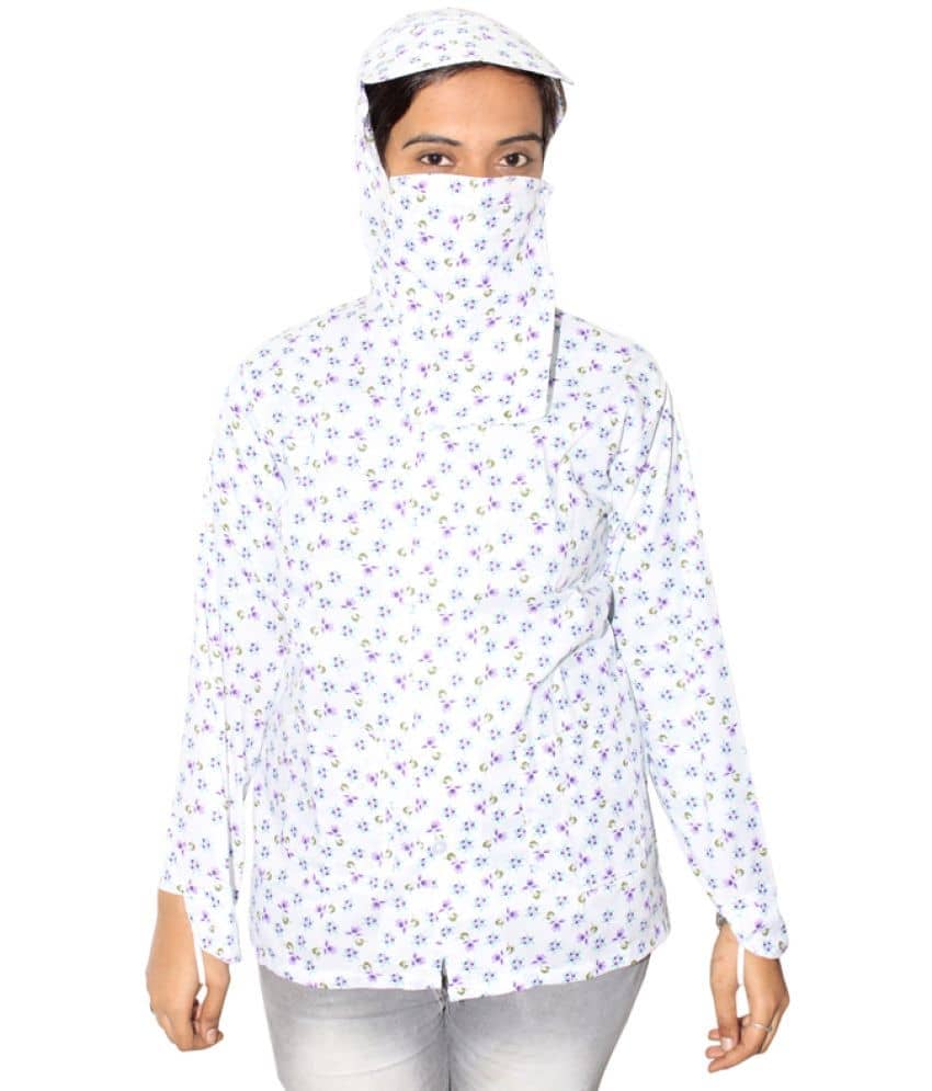 Goodluck Cotton White Cape - Jackets & Coats | Buy online on ZillyBuy