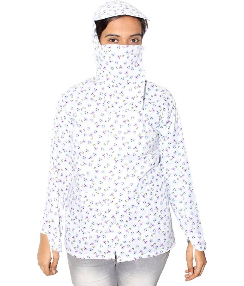 Goodluck Cotton White Cape - Jackets & Coats | Buy online on ZillyBuy