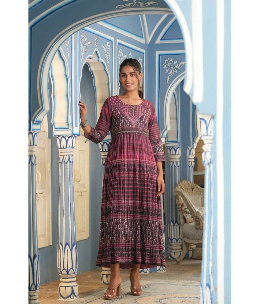 Juniper - Multicolor Cotton Blend Women's Flared Kurti ( Pack of 1 ) Juniper - Multicolor Cotton Blend Women's Flared Kurti ( Pack of 1 )