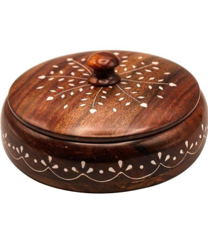     			TFS - Wooden Brown Spice Container ( Set of 1 - 550 )