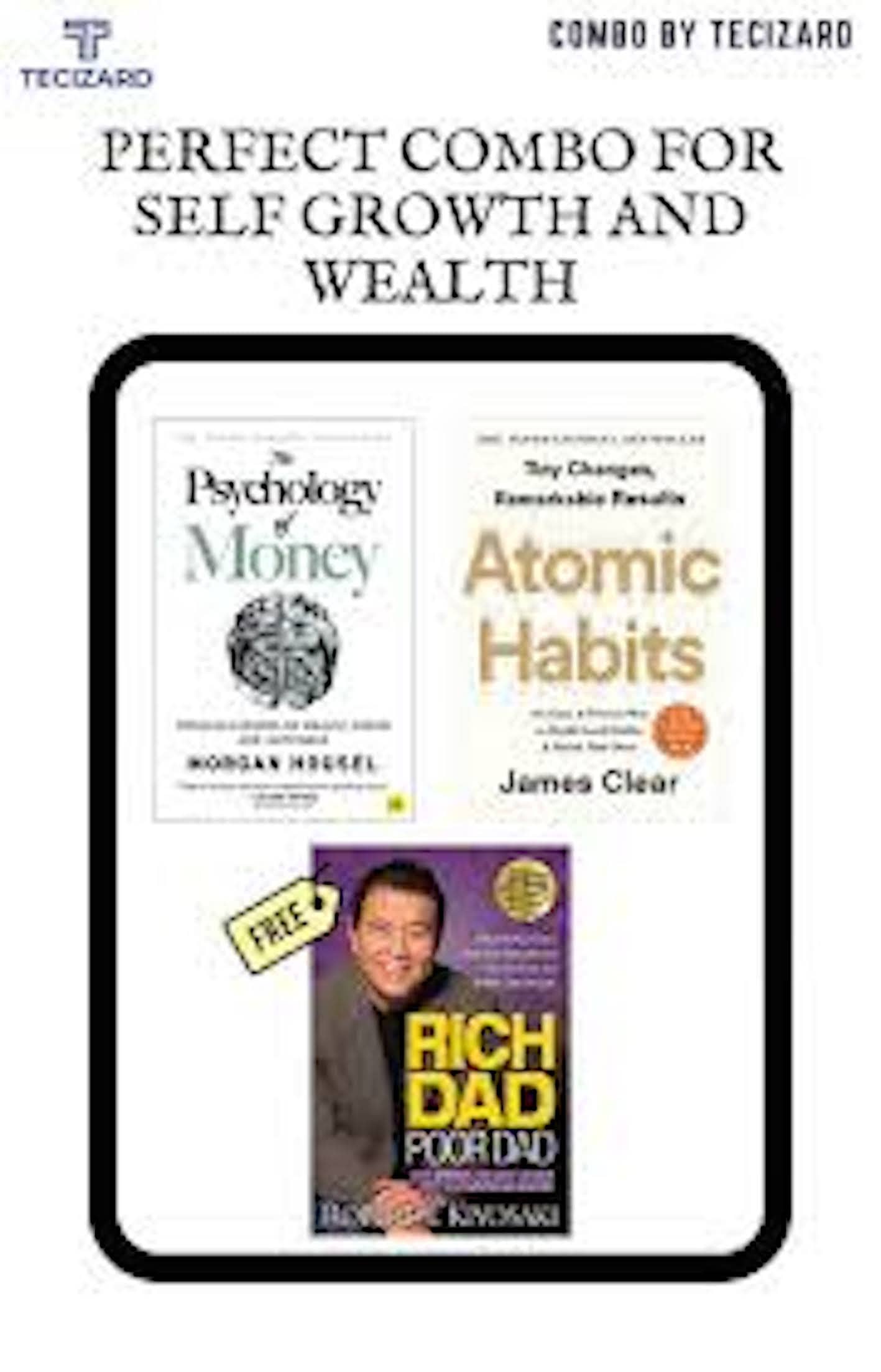 The Psychology Of Money + Rich Dad Poor Dad Atomic habits - Stationery | Buy online on ZillyBuy