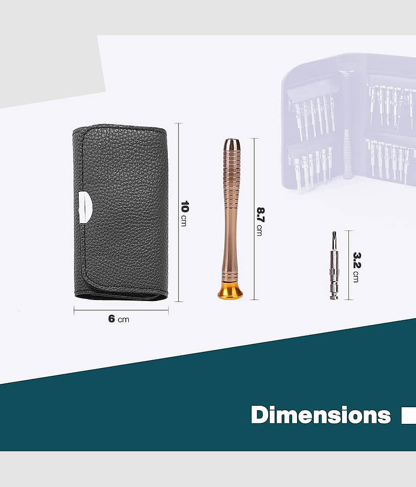 Aldeco 25 in 1 Portable Pocket Screw driver Mobile Repairing Tool Kit for Phone/Laptop/PC/Glasses/Computer Precision Screwdriver Set (Pack of 25).