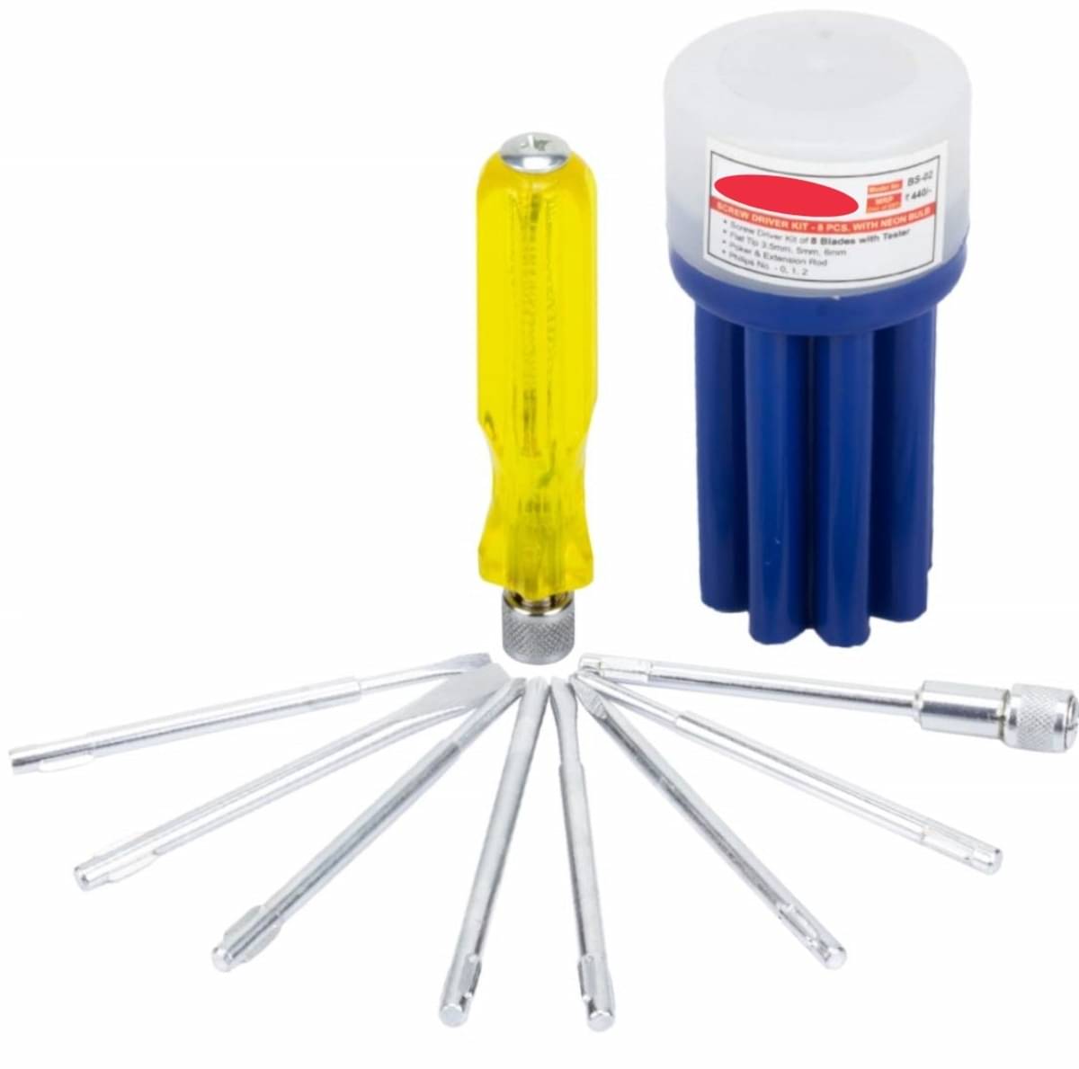     			Aldeco Screwdriver Kit with 8 Blades and Electrical Tester for Multipurpose Application/ Precision Screwdriver Set (Multicolor).