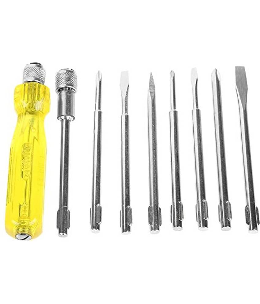 Aldeco Screwdriver Kit with 8 Blades and Electrical Tester for Multipurpose Application/ Precision Screwdriver Set (Multicolor).