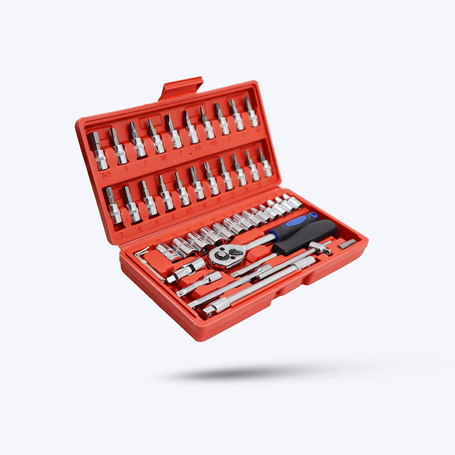 Aldeco 46 in 1 Pcs Tool Kit and Socket Set Multi Purpose Combination Tool Case Precision Socket Set. Aldeco 46 in 1 Pcs Tool Kit and Socket Set Multi Purpose Combination Tool Case Precision Socket Set.