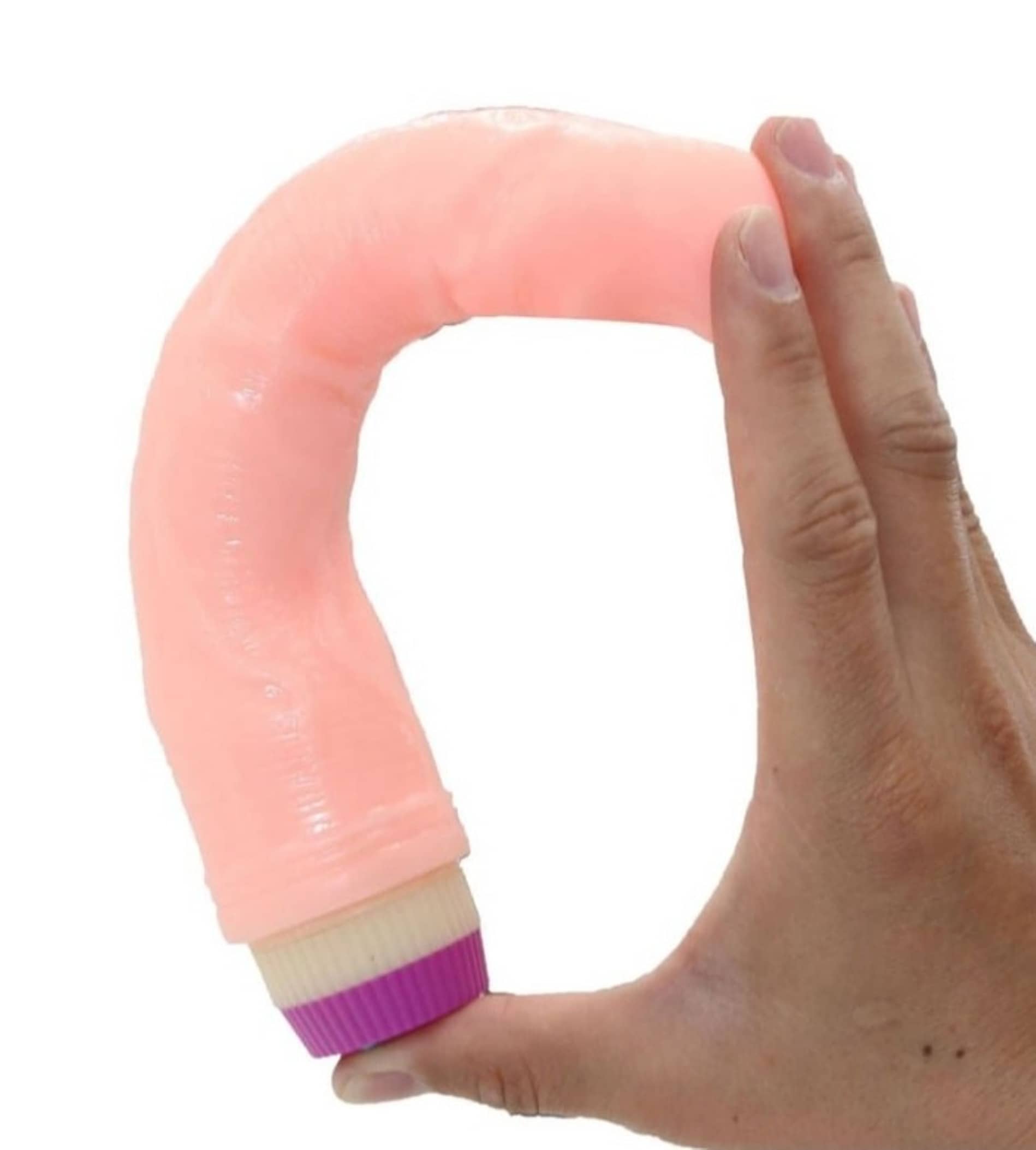 Adam - 9" Long XL Realistic Life Like Thick Strong Vibrating IPX7 Waterproof Dildo Vibrator For Women Men - Pink