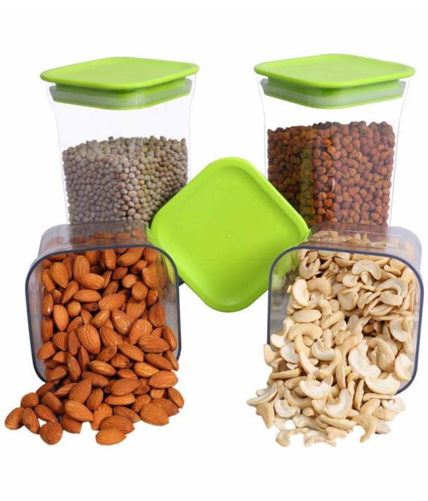     			Analog kitchenware - Polyproplene Green Food Container ( Set of 4 - 1100 )