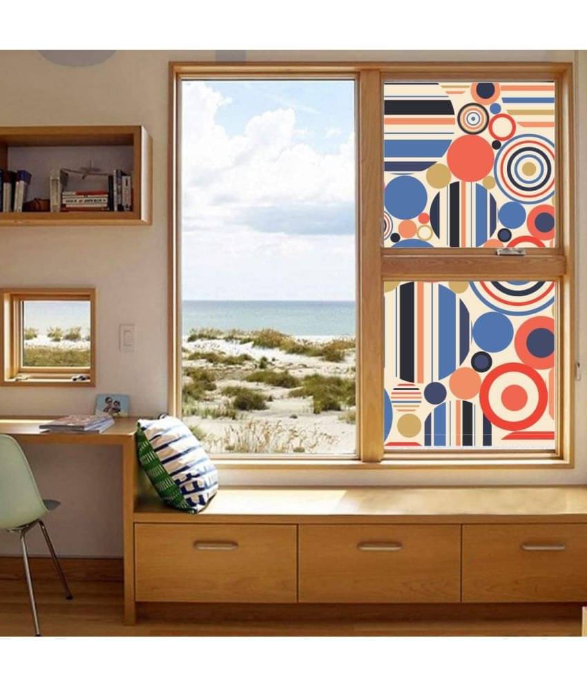 Asmi Collection Self Adhesive Printed Privacy Frosted Film Window Sticker ( 120 x 60 cms ) Asmi Collection Self Adhesive Printed Privacy Frosted Film Window Sticker ( 120 x 60 cms )
