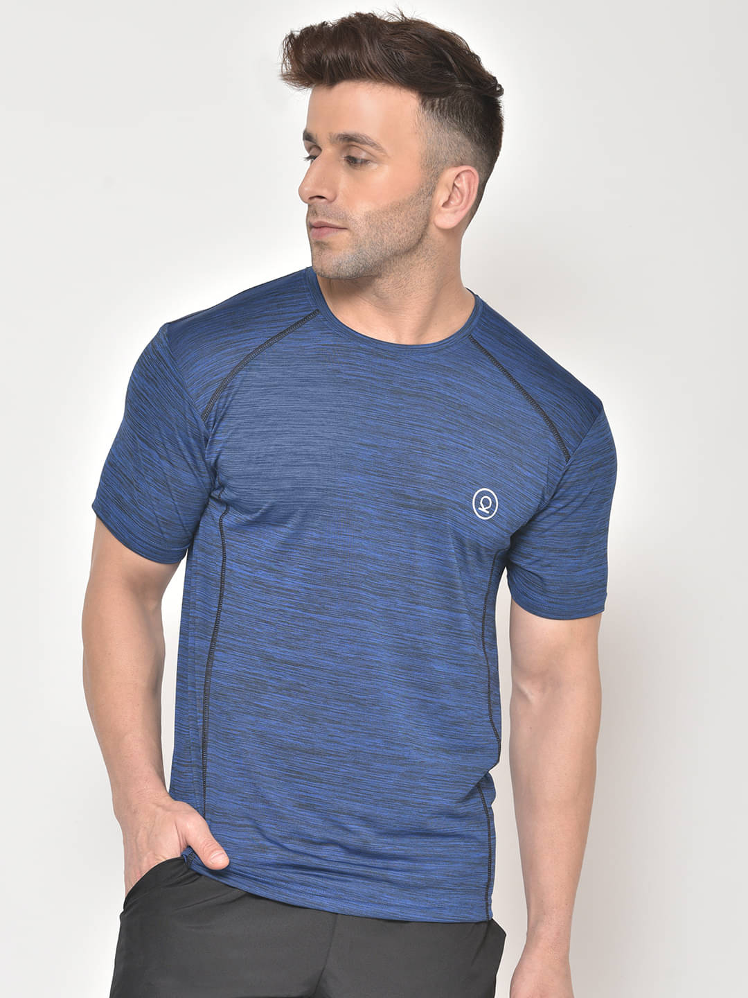     			Chkokko - Blue Polyester Regular Fit Men's Sports T-Shirt ( Pack of 1 )