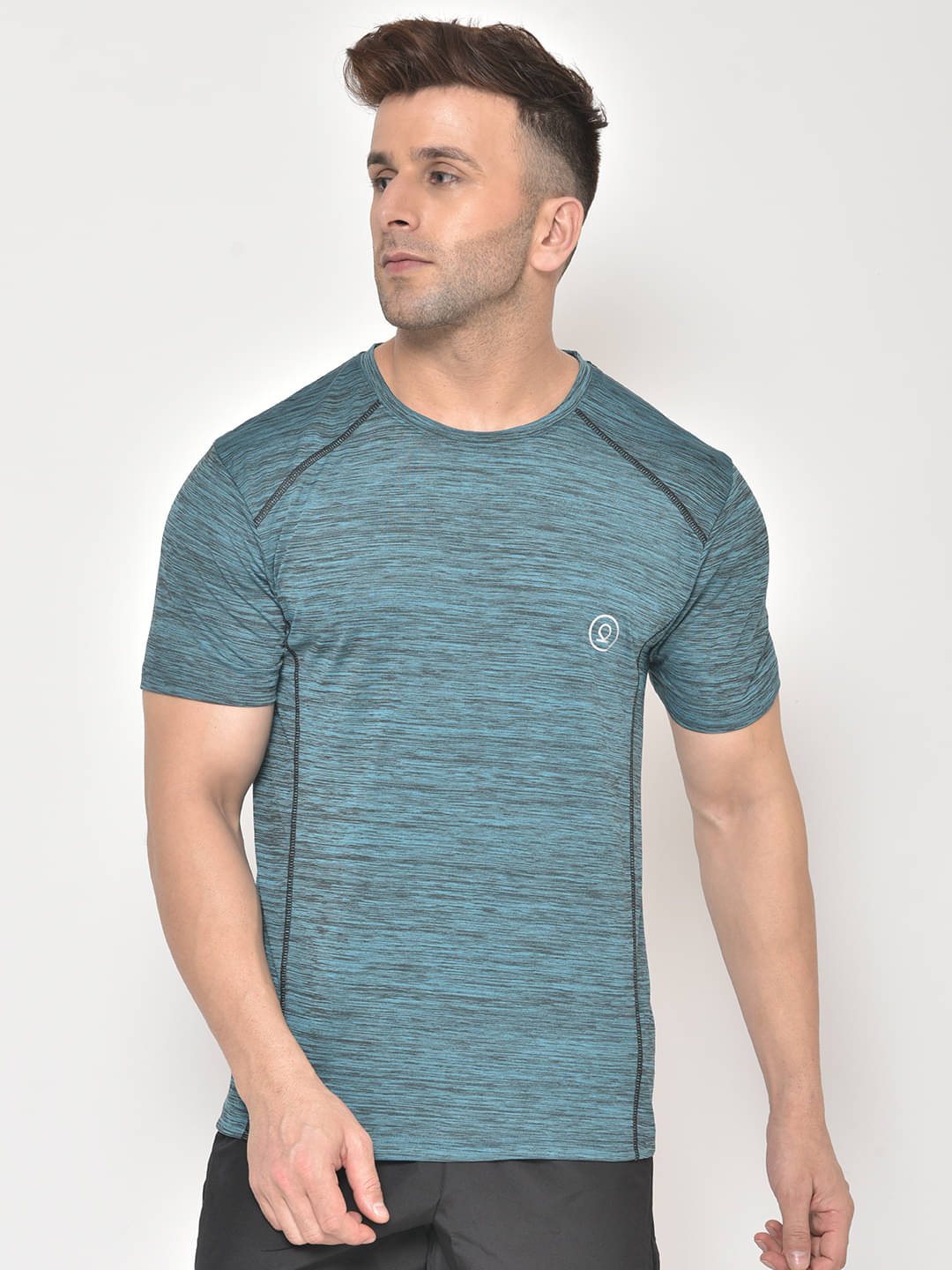 Chkokko - Sea Green Polyester Regular Fit Men's Sports T-Shirt ( Pack of 1 ) Chkokko - Sea Green Polyester Regular Fit Men's Sports T-Shirt ( Pack of 1 )