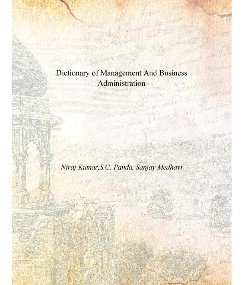     			Dictionary of Management and Business Administration